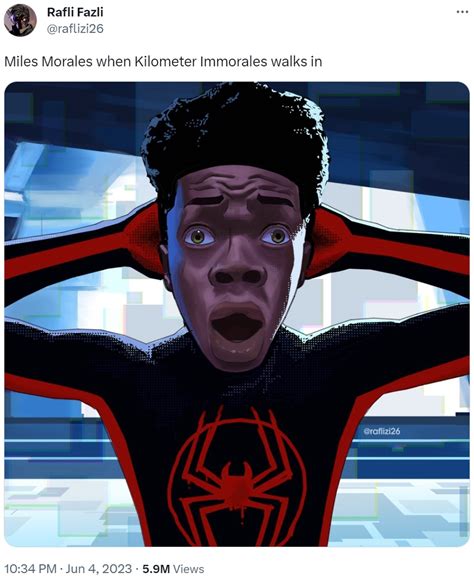 [Meme Of The Day] Shocked Miles Morales : r/KnowYourMeme